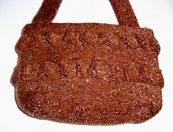 1940's Copper Beaded, Single-Handled, Handbag