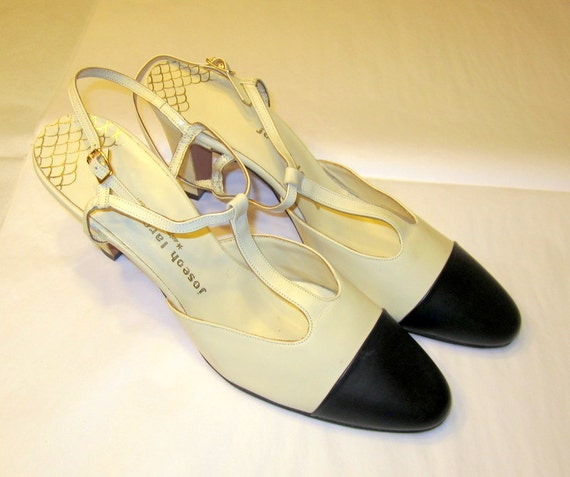 Joseph LaRose 1960's Vintage, Two-Toned T-Strap S