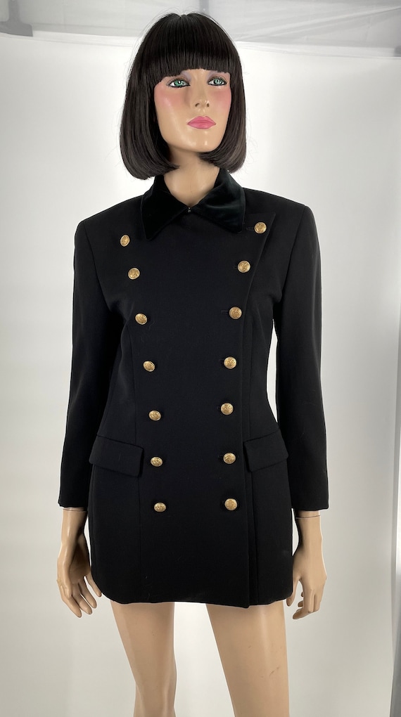 Stunning Ralph Lauren Country Black Woolen Double 