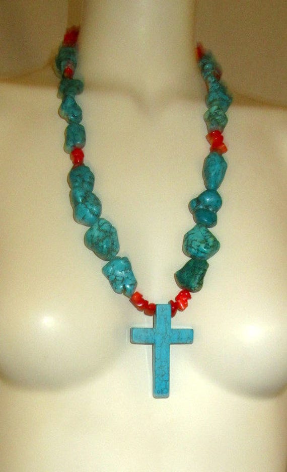 Rare and Unusual Native American Turquoise and Cor