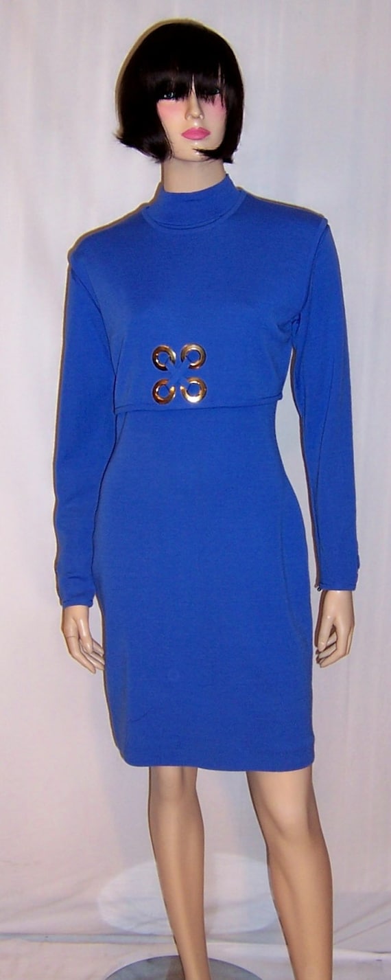 Andrea Jovine Chic and Timeless Electric Blue Dres