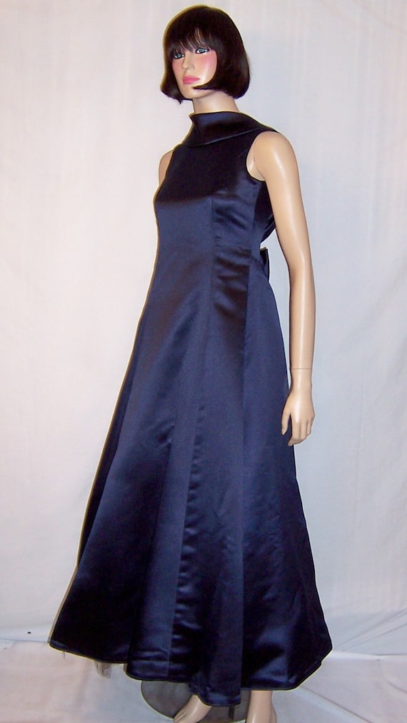 midnight blue gown