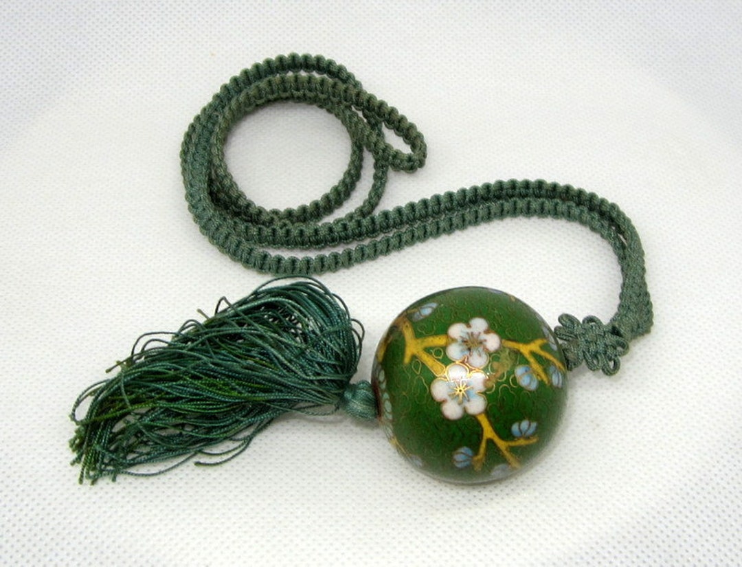 Early 20th Century Chinese Cloisonne Bead Necklace Etsy
