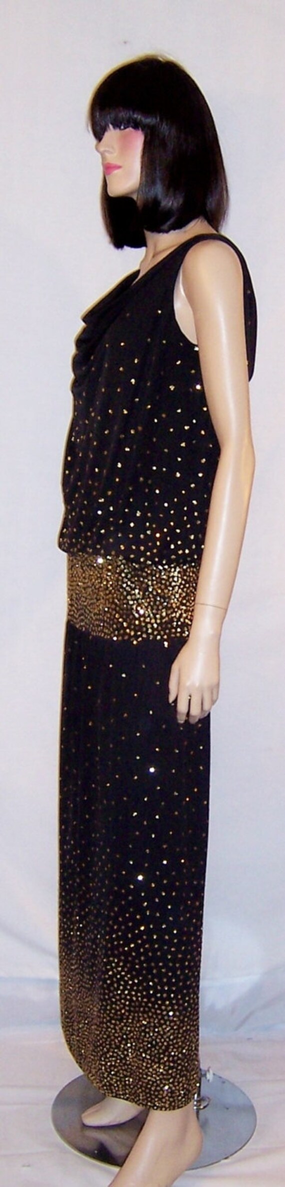 Michael Maiello  for Pat Richards Black Gown with… - image 3