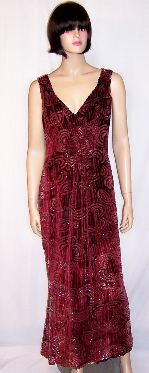 Amazingly Beautiful Escada (Germany) Maroon and Silve… - Gem