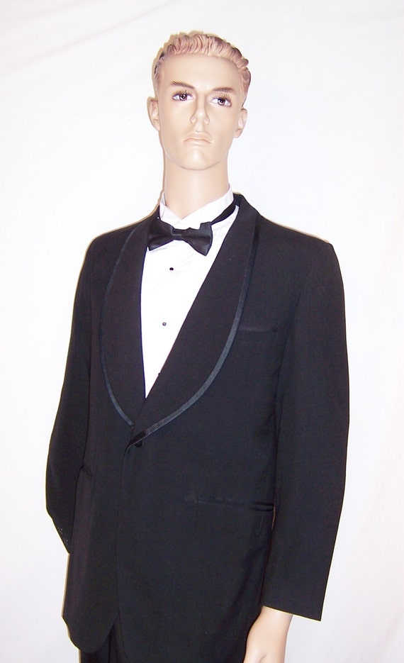 Men's Early 1960's, Palm Beach Formal Wear, Black