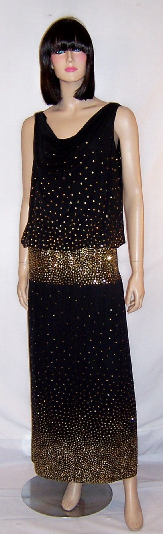 Michael Maiello  for Pat Richards Black Gown with… - image 2