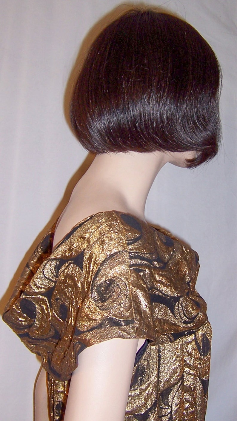 Black and Gold French Lame , Art Deco Masterpiece of Wearable Art Etsy