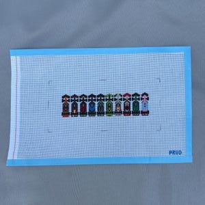 F1 Needlepoint Canvas | Race Cars | 18 Mesh | Stitch Painted