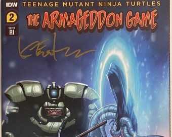 SIGNED by Kevin Eastman Teenage Mutant Ninja Turtles The Armageddon Game #2 Retailer Incentive Variant! (2022, IDW) Comes 2/ COA! Tmnt