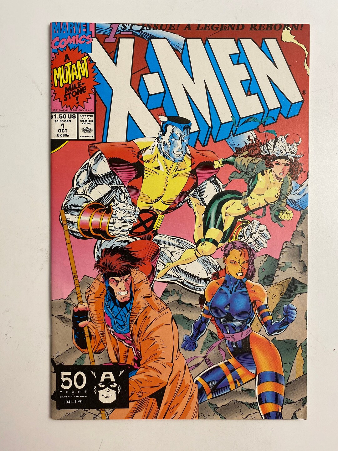 XMen 1 1991 Marvel Portada B Comic Book 2nd Series Comics Etsy España