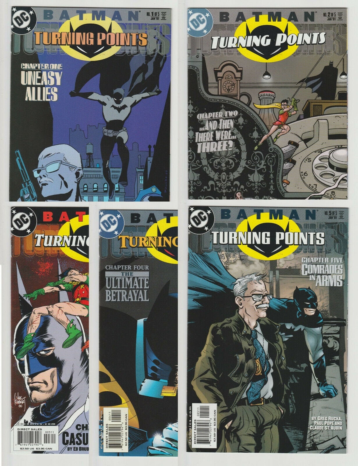 Complete Set Batman Turning Points 1-5 2001 DC Comics NM - Etsy