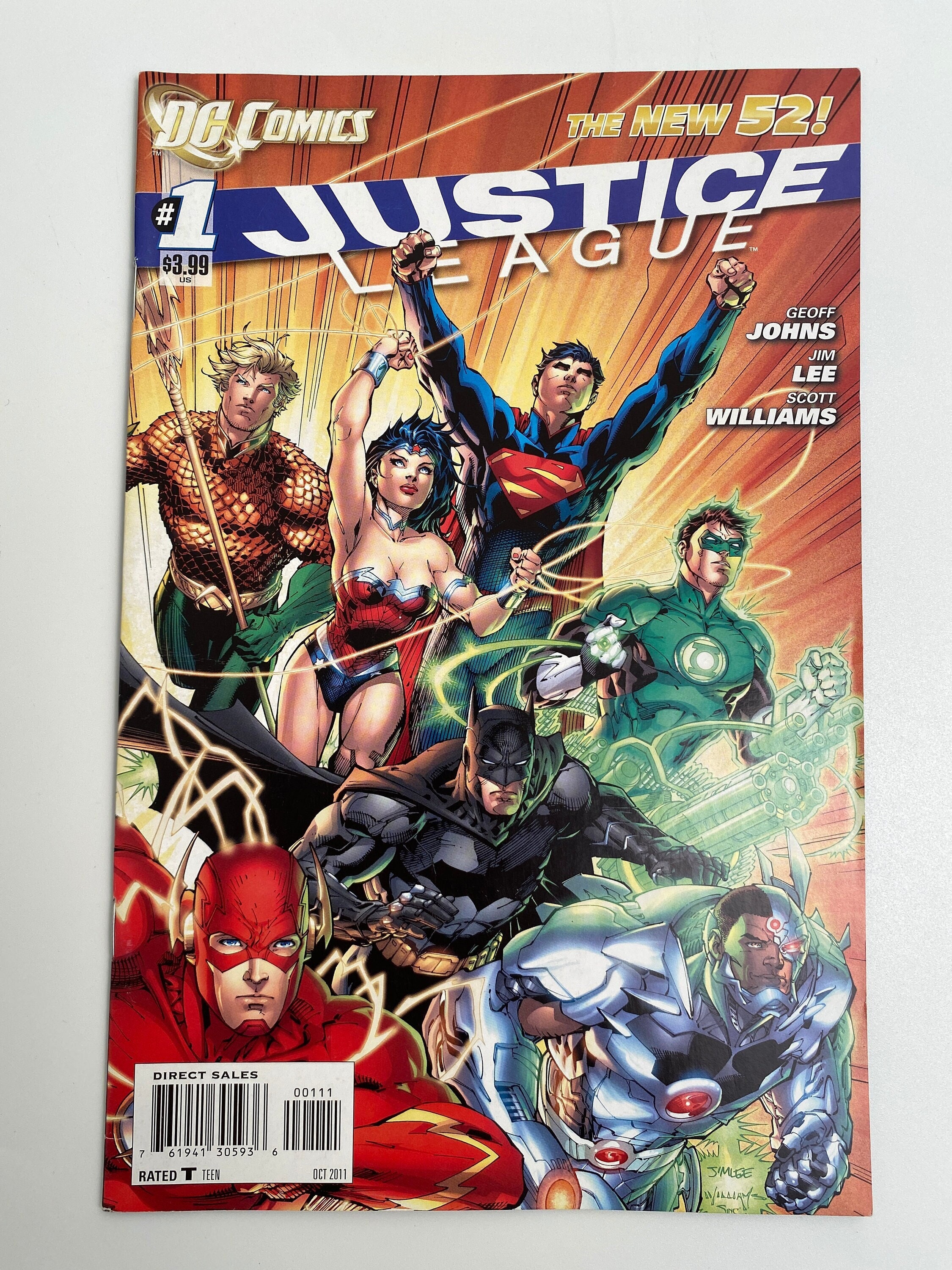 Justice League 1 2011 DC Comics New 52 Geoff Johns Jim Lee - Etsy