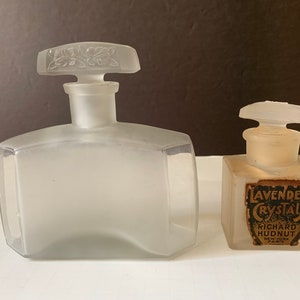 Vintage Perfume Bottles, Richard Hudnut Lavender Crystals Bottle, Perfume Collector Gift, Bottle Collector