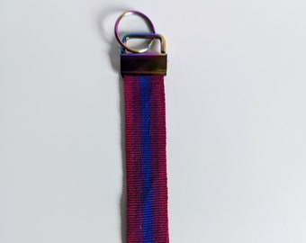 Handwoven Bisexual Pride Wristlet