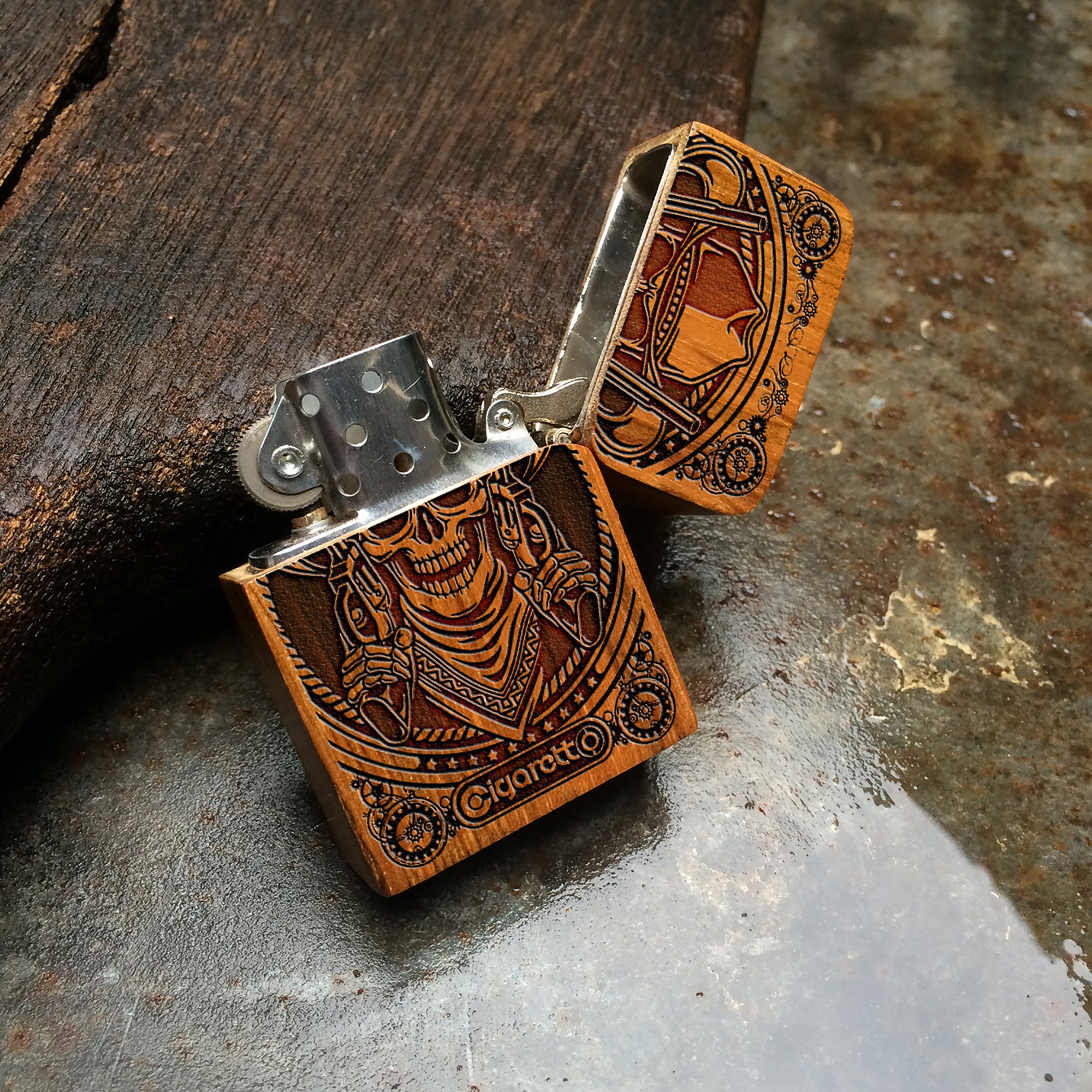 Personalized Lighter Case Art & Collectibles Lighters Tobacciana