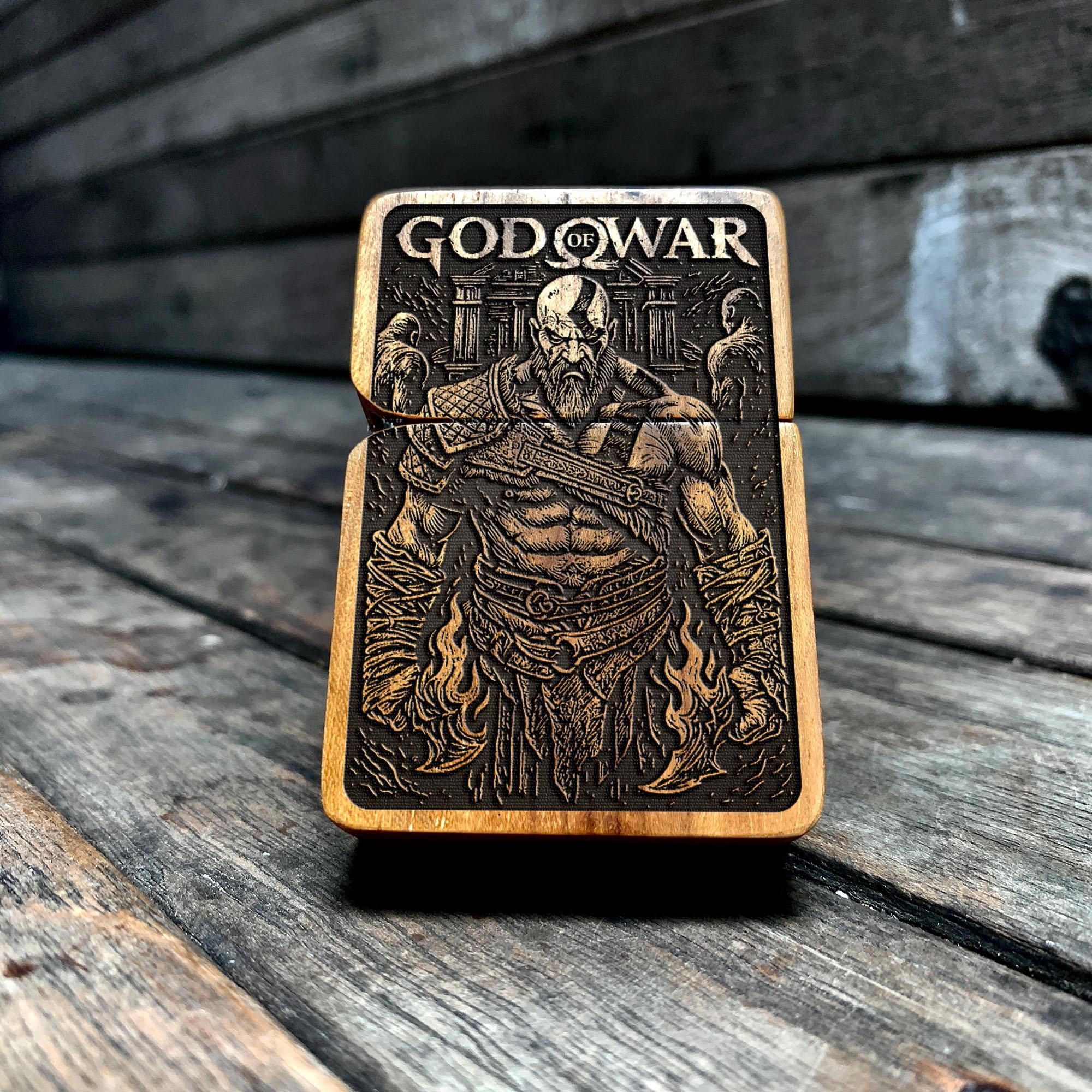 Mythological Spartan Warrior Java Teakwood Engraved Lighter - Etsy