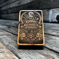 Fortis Fortuna Adiuvat - Java Teakwood Engraved Lighter product logo