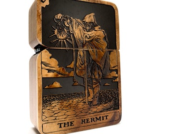 Game of Thrones Engraved Teak Cigarette Case, Card Holder