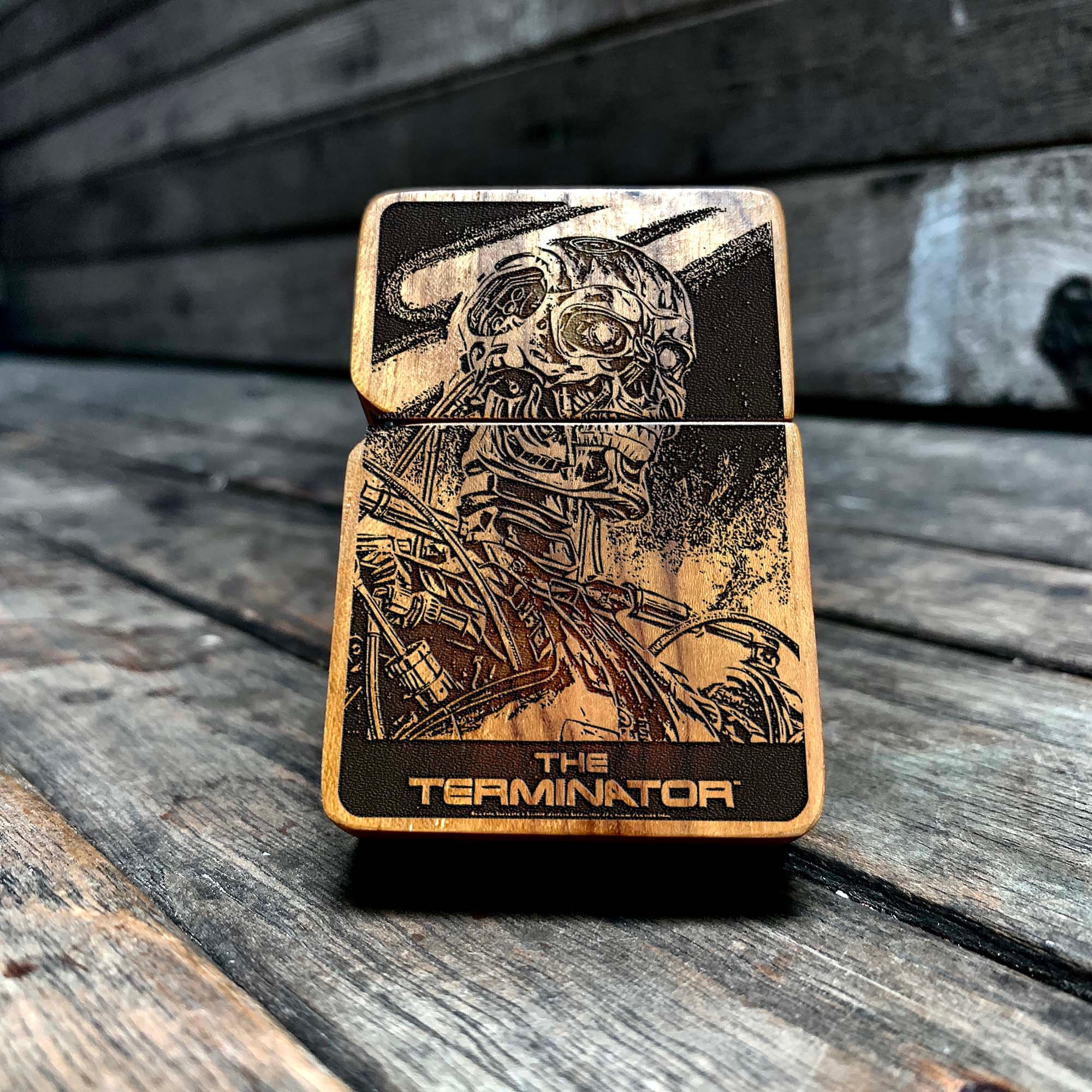 Terminator Engraved Wooden Lighter, Personalized Birthday Gift - Etsy
