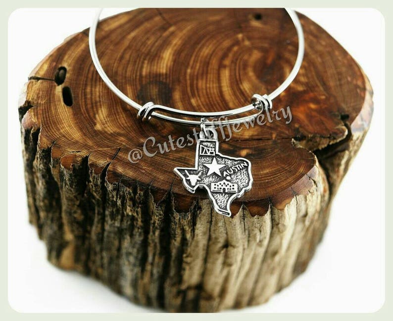 Texas Girl Bracelet Texan Bracelet State of Texas Bracelet Etsy