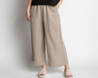 Linen House Pants in Natural (Made in USA)