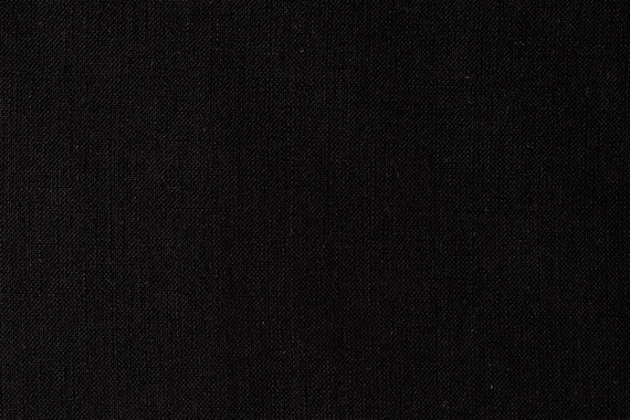 100% Linen Pure Medium Weight Black Linen Flax Fabric by the | Etsy