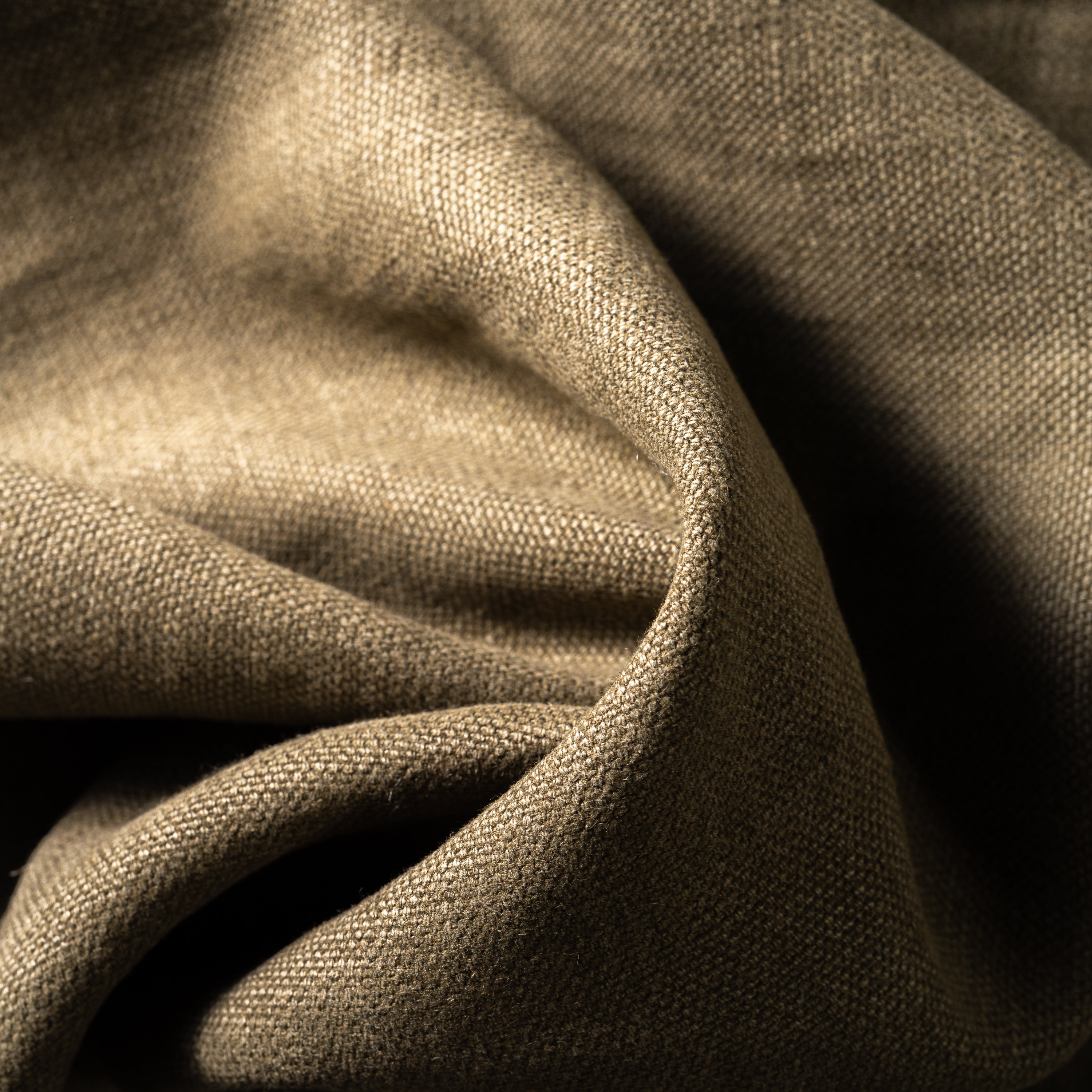 100% French Linen Heavy Upholstery Slipcover Weight Flax Fabric by the Yard 14.3 oz/sq yard in Moss