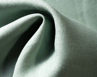 100% Linen Heavy Upholstery Slipcover Weight Flax Fabric by the Yard 12 oz/sq yard in Surf Crest