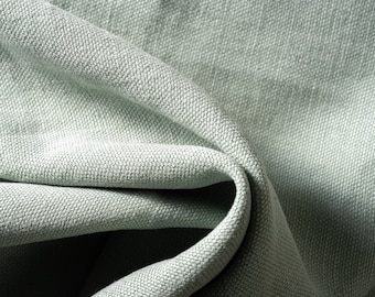 100% French Linen Heavy Upholstery Slipcover Weight Flax Fabric by the Yard 14.3 oz/sq yard in Jade