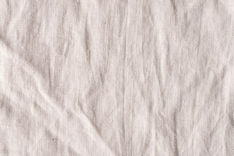 Natural Stonewashed Linen Flax Heavy Medium Weight Natural Fabric by the Yard 7.2 oz/ 244 gsm image 5