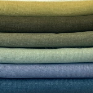 100% Linen Pure Heavy Upholstery Weight Linen Flax Fabric by the Yard 12 oz/sq yard