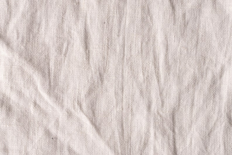 100% Stonewashed Linen Pure Medium Weight Natural Cream Beige Linen Flax Fabric by the Yard 7.2 oz/ 244 gsm SHIPS FROM USA image 4