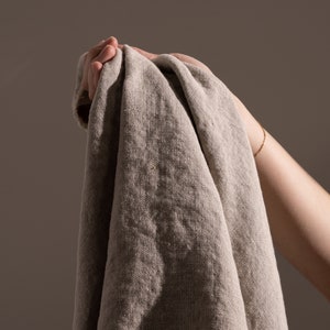 Stonewashed Slipcover Upholstery Weight Linen Fabric by the Yard 11 oz/sq yard/ 373 gsm