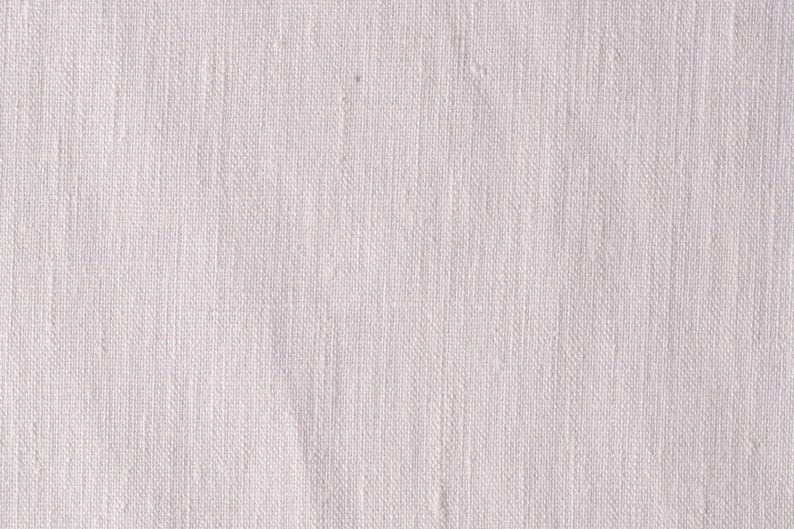 Natural Stonewashed Linen Flax Heavy Medium Weight Natural Fabric by the Yard 7.2 oz/ 244 gsm White
