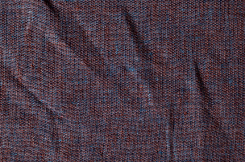 100% lino puro pañuelo ligero peso hilo teñido tela de lino cortado a la medida 3,7 oz/yarda Plum