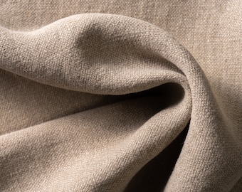 100% French Linen Heavy Upholstery Slipcover Weight Flax Fabric by the Yard 14.3 oz/sq yard in Natural