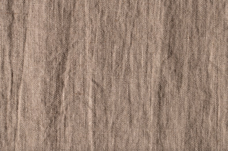 100% Stonewashed Linen Pure Medium Weight Natural Cream Beige Linen Flax Fabric by the Yard 7.2 oz/ 244 gsm SHIPS FROM USA image 8