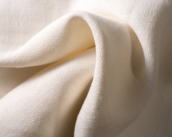 100% French Linen Heavy Upholstery Slipcover Weight Flax Fabric by the Yard 14.3 oz/sq yard in Ivory