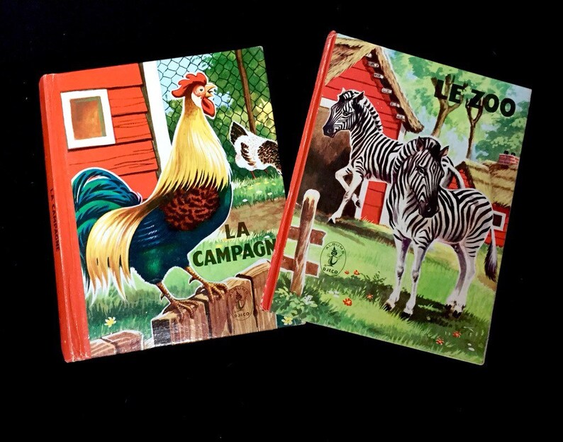 Vintage French Children's Books/djeco Books/animal Etsy