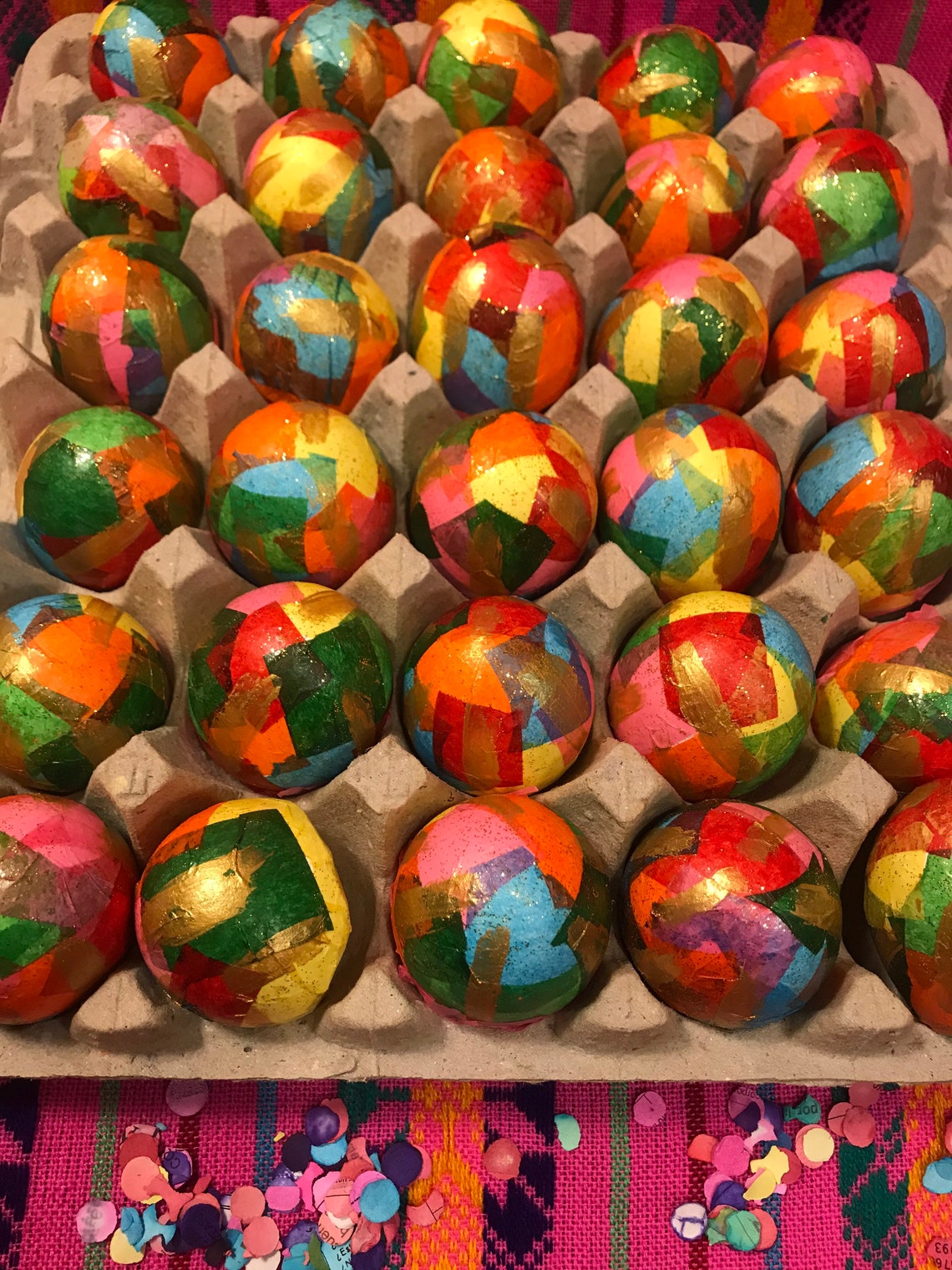 2.5 Dozen Mexican Decorative Easter Etsy