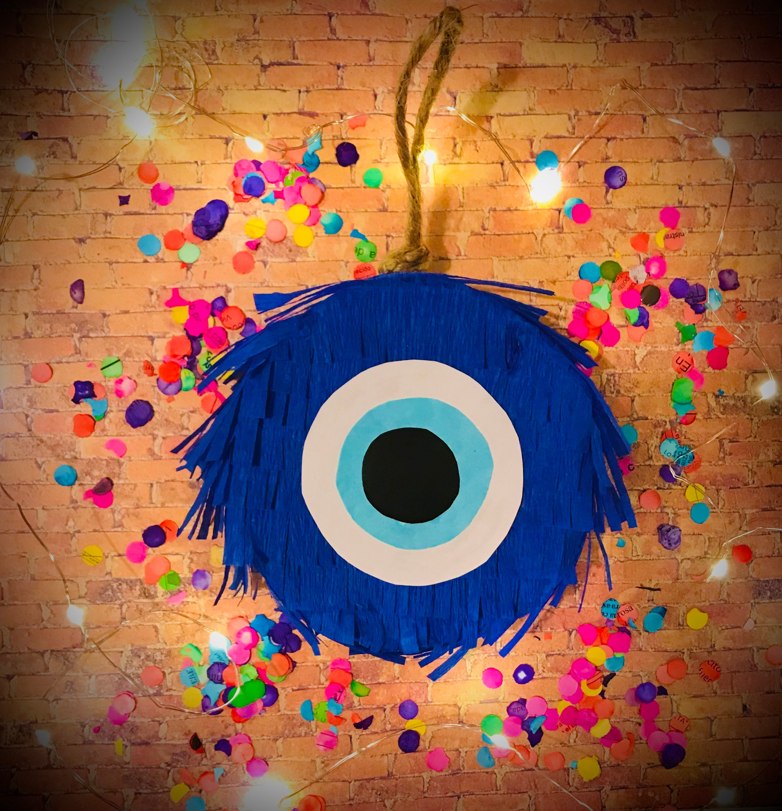 Evil Eye Mini Piñata OrnamentHomePartyChristmas Tree Etsy
