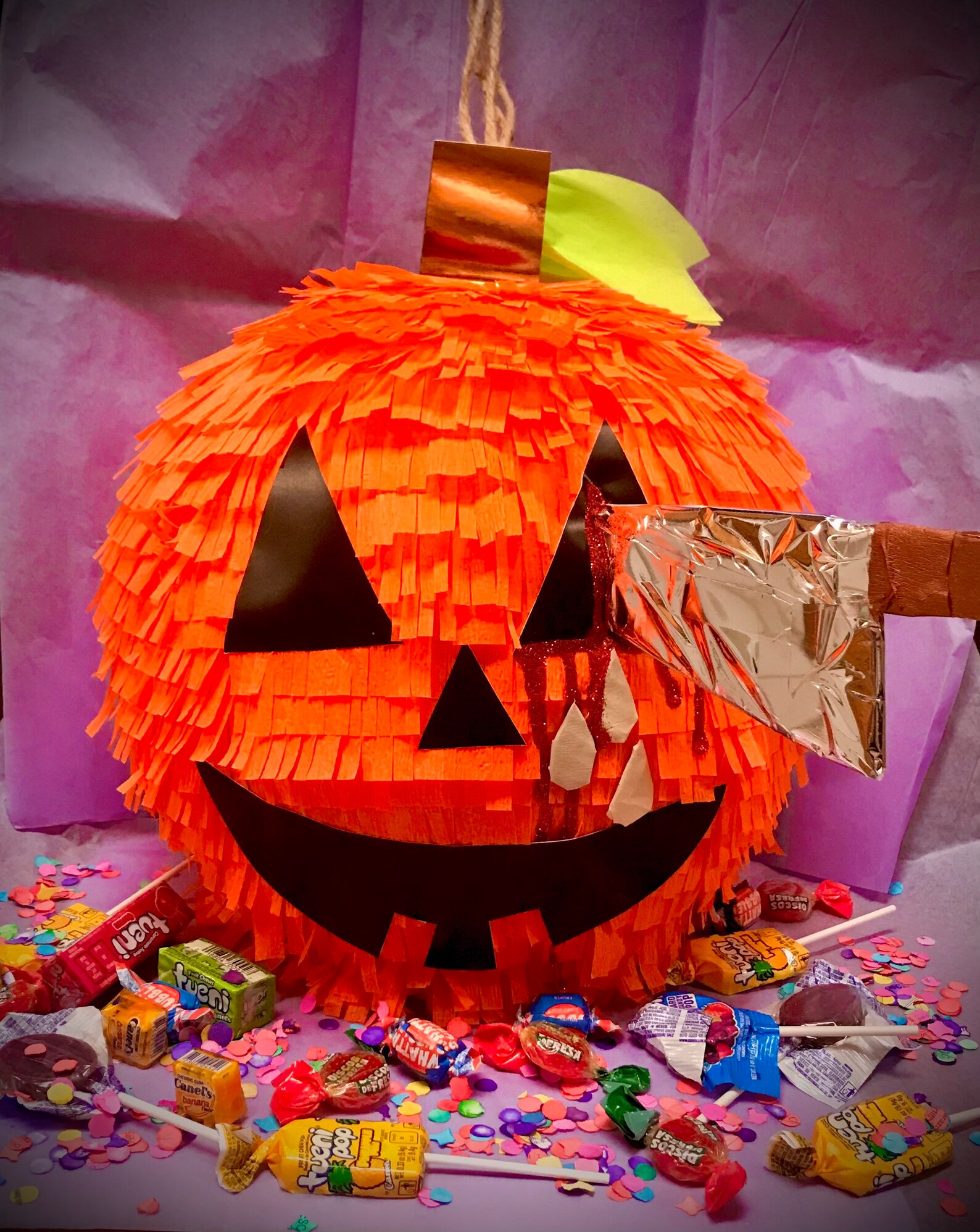 Jack-o-lantern Pumpkin Piñata-Halloween-Authentic Handmade | Etsy