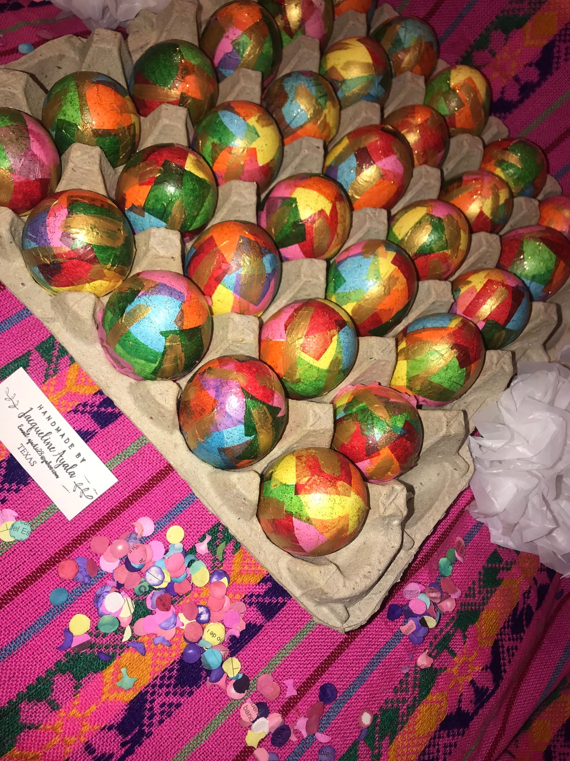 2.5 Dozen Mexican Decorative Easter Etsy