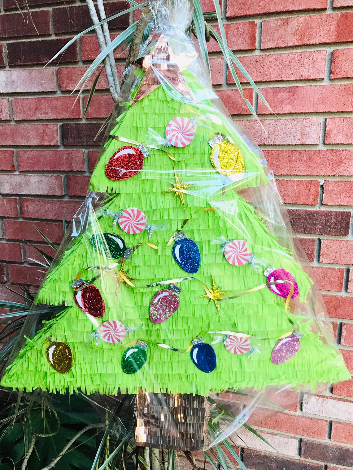Christmas Tree Piñatalightsstar Ornamentspeppermint Etsy