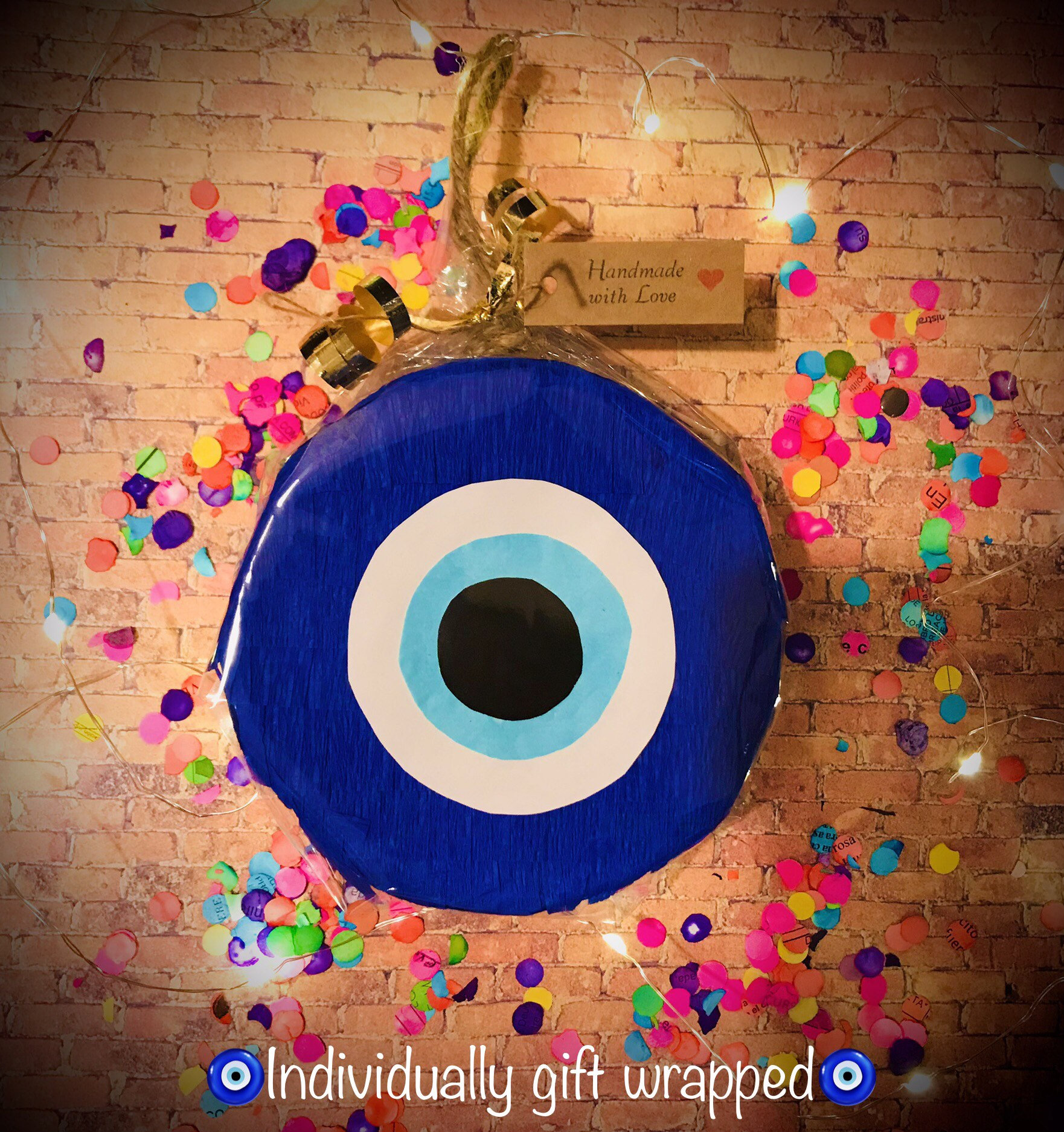 Evil Eye Mini Piñata OrnamentHomePartyChristmas Tree Etsy