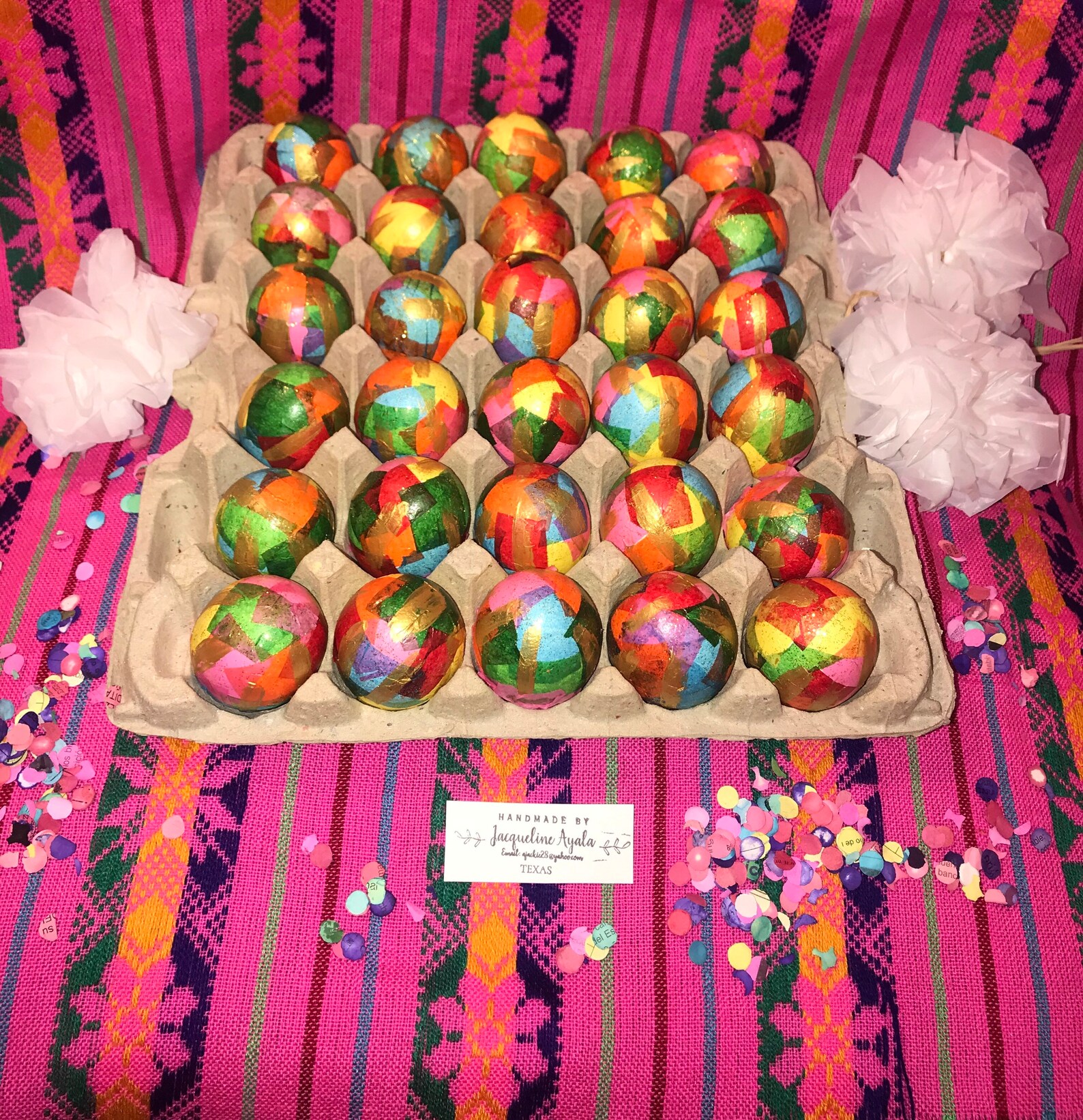 2.5 Dozen Mexican Decorative Easter Etsy