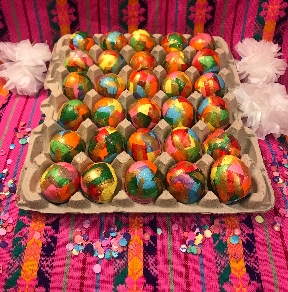 2.5 Dozen Mexican Decorative Easter Etsy