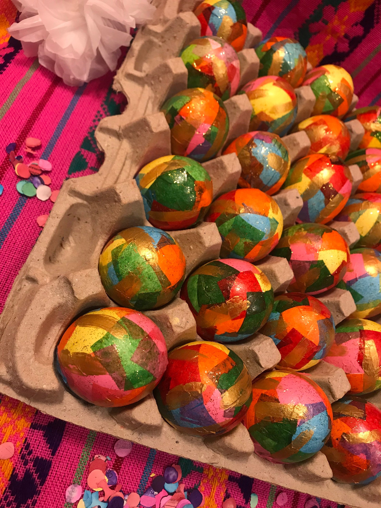 Mexican CascaronesFiestaPartyGlitterMulticolor Etsy