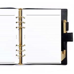 A5 Basic Lined, plus Version mit doppeltem Rand, druckbare Planer Einlagen [PDF-Datei]